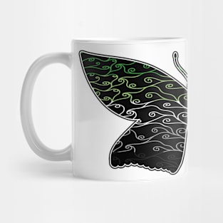 Swirls and Silk - Aromantic Flag Mug